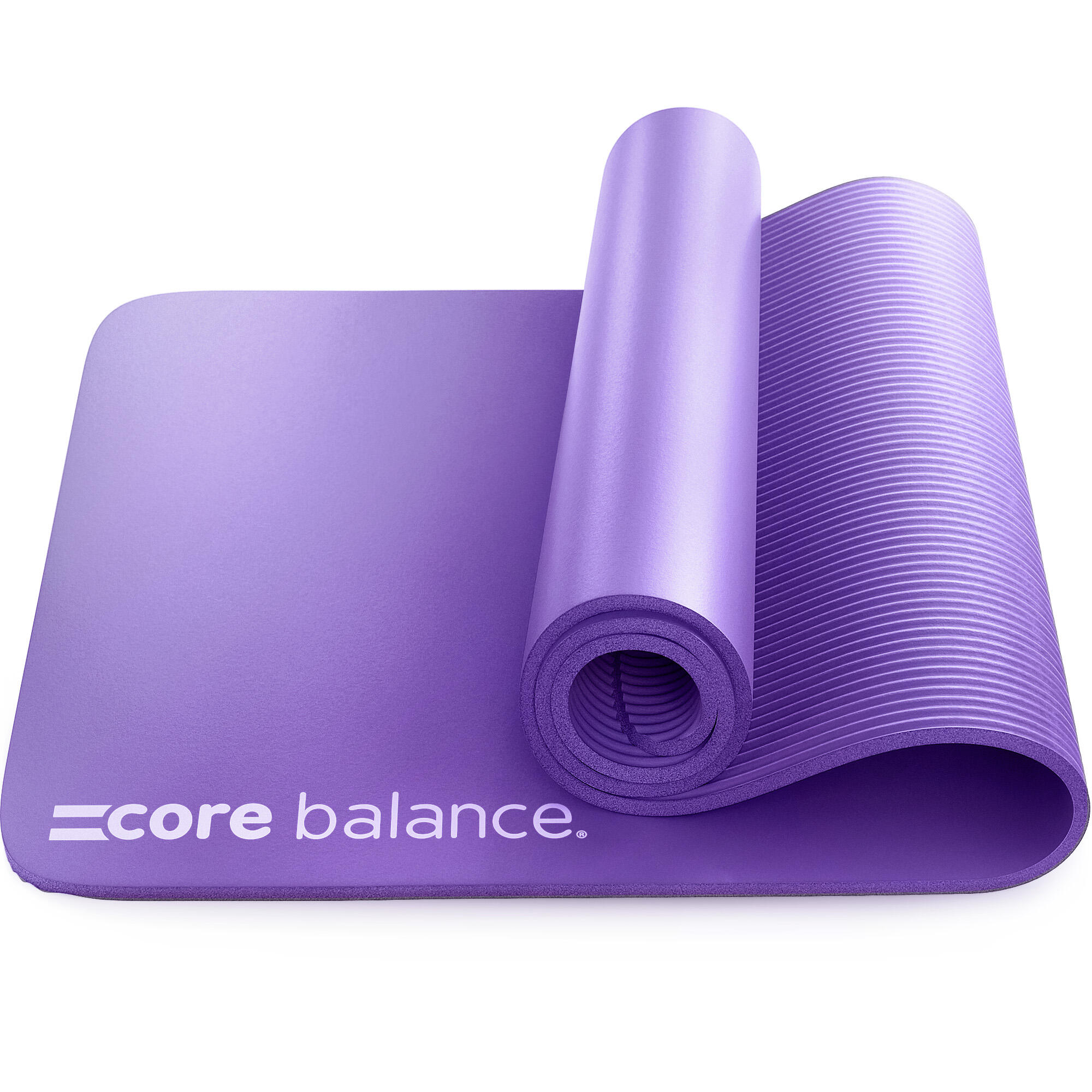 CORE BALANCE Yoga Pilates Mat 10mm Thick Foam Exercise Gym Fitness Carry Strap Core Balance