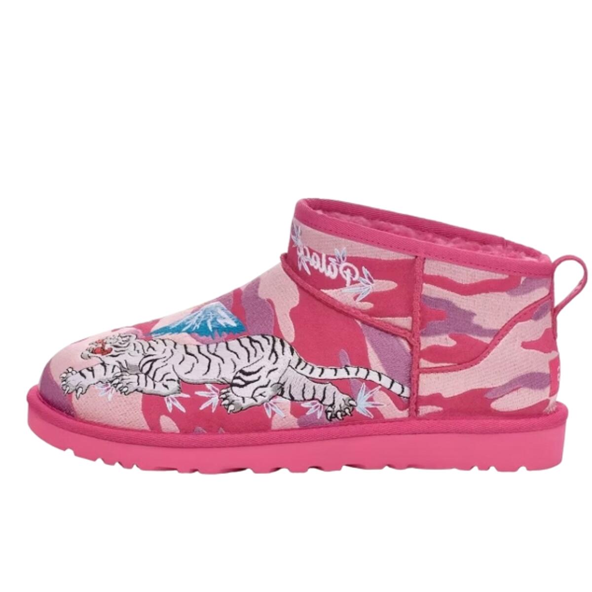 Ugg - Chaussures Classic Ultra Mini Boot Palace Pink Camo - Bottines - Rose - Decathlon