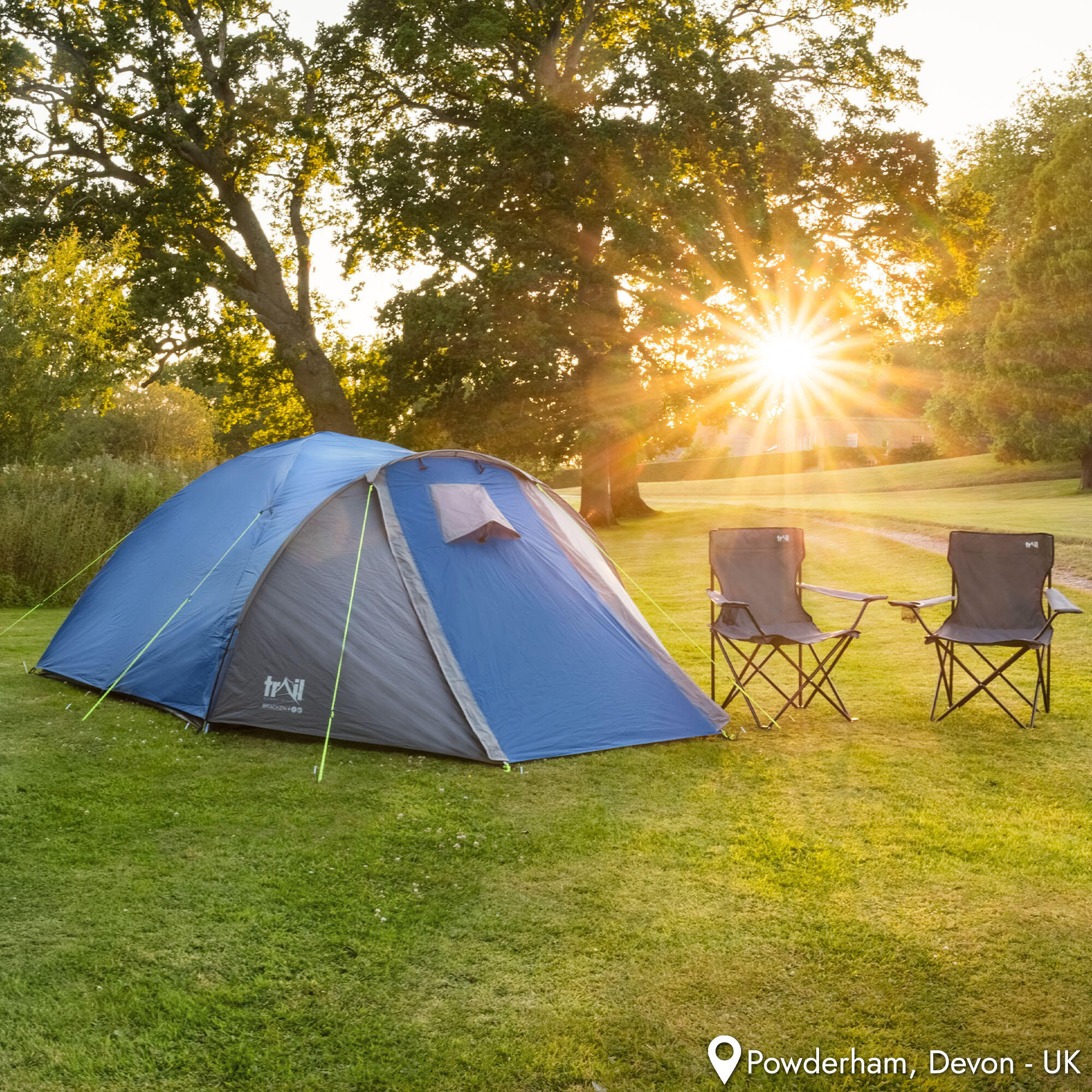Bracken 4 Man Tent With Porch Waterproof at 3000mm HH Camping Festival Trail 7/7