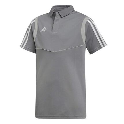 Polo Enfant Adidas Tiro 19 - Gris/Blanc