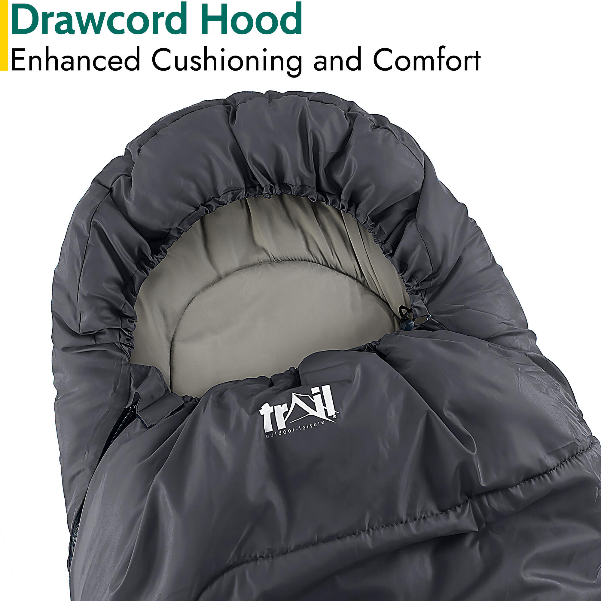 Mummy Sleeping Bag 3 Season Waterproof Adult Single Outdoor Camping Trail 3/6