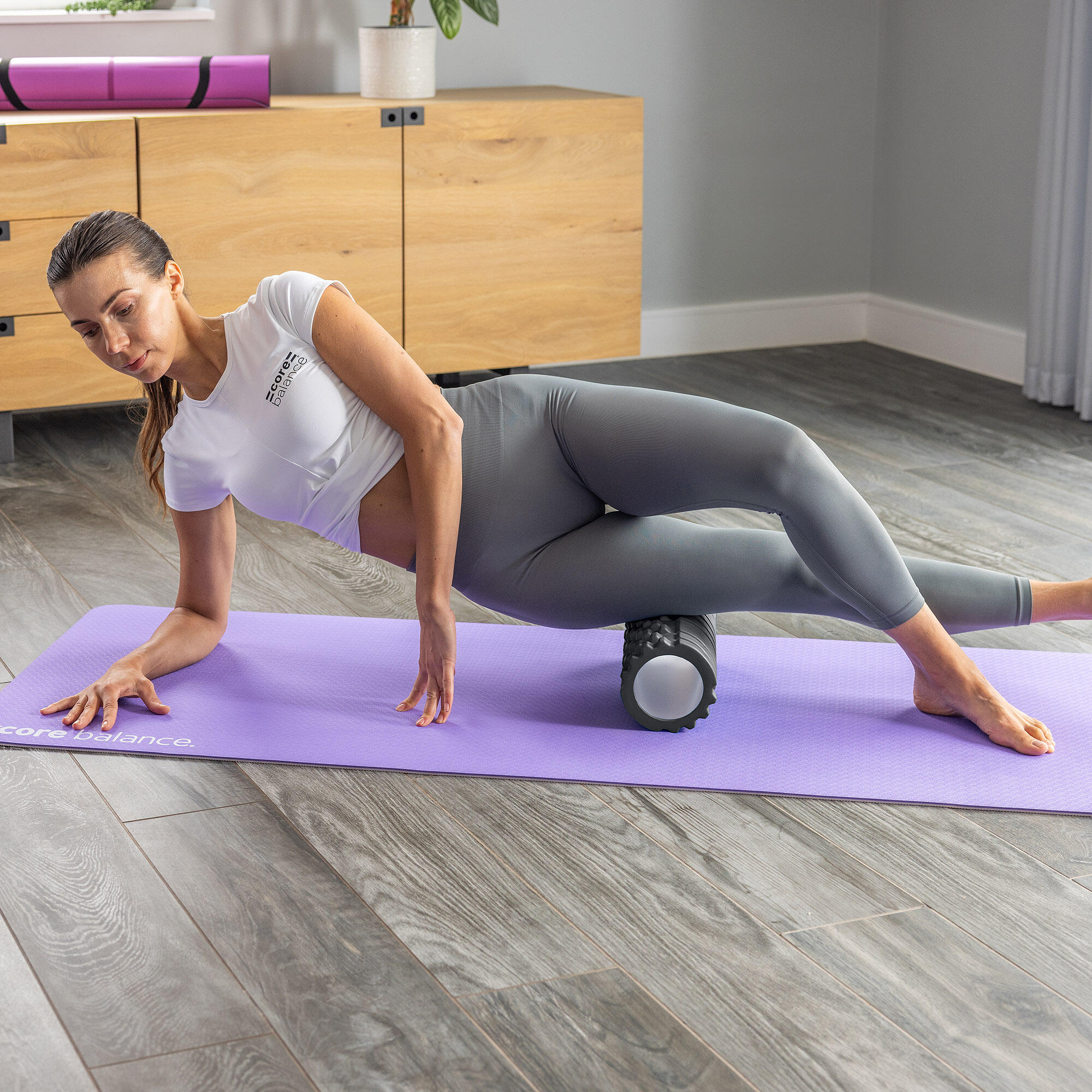 Foam Massage Roller Grid Trigger Target Point Gym Fitness Physio