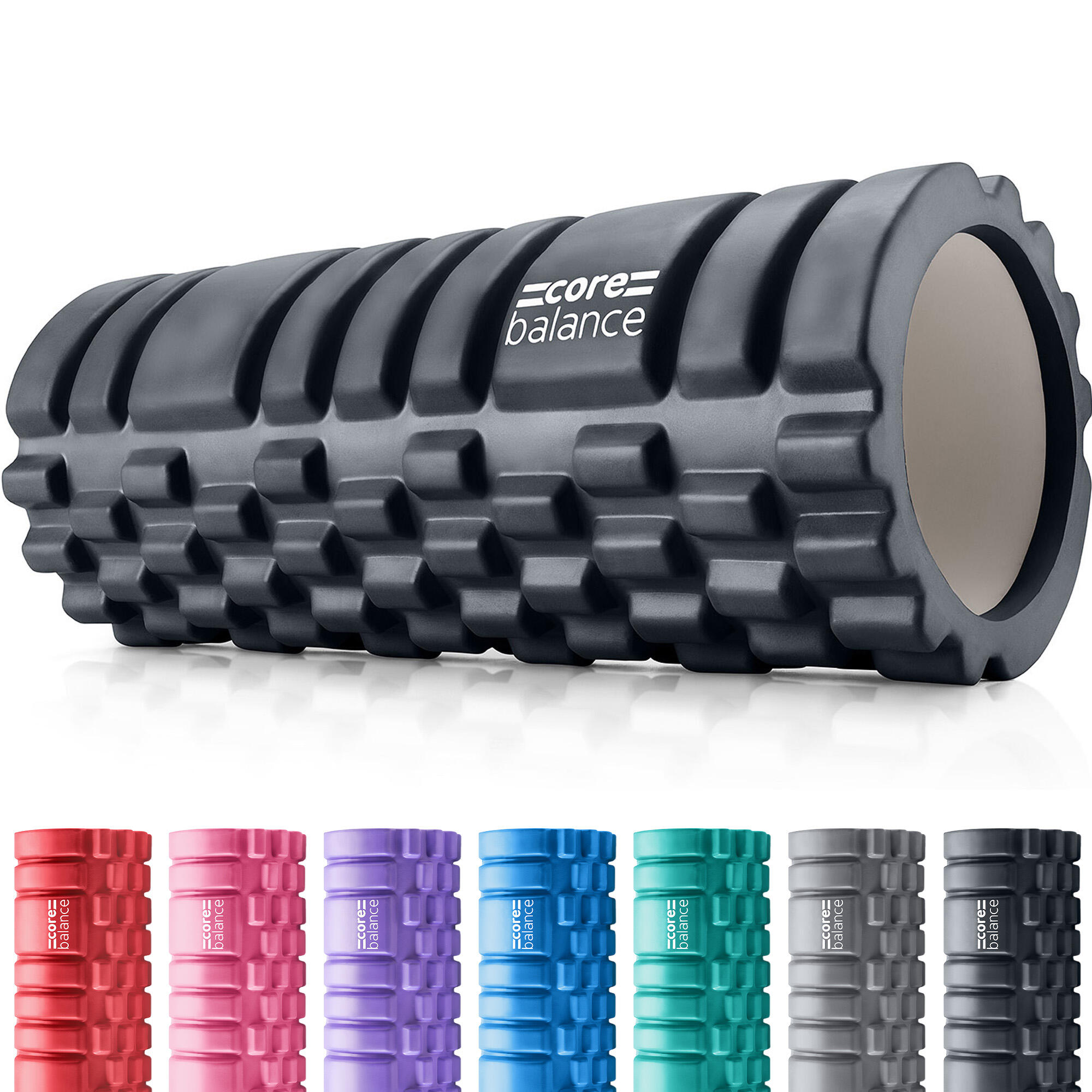 CORE BALANCE Foam Massage Roller Grid Trigger Target Point Gym Fitness Physio Rehab Exercise