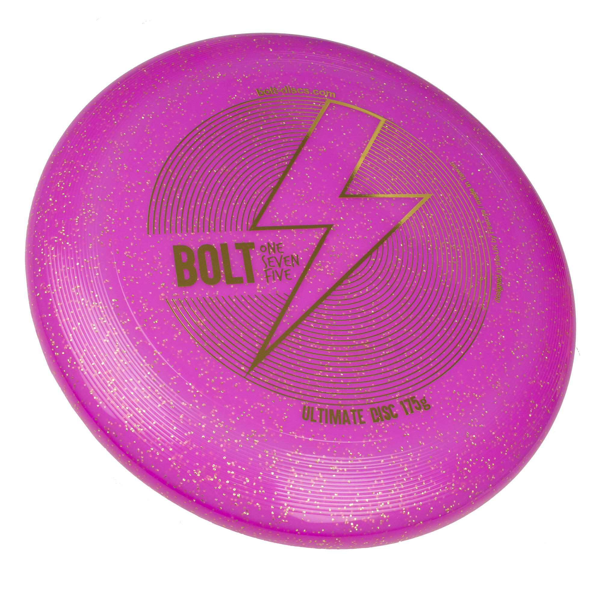 BOLT BOLT OneSevenFive Ultimate Frisbee Disc - UV Reactive & Shimmer Colors