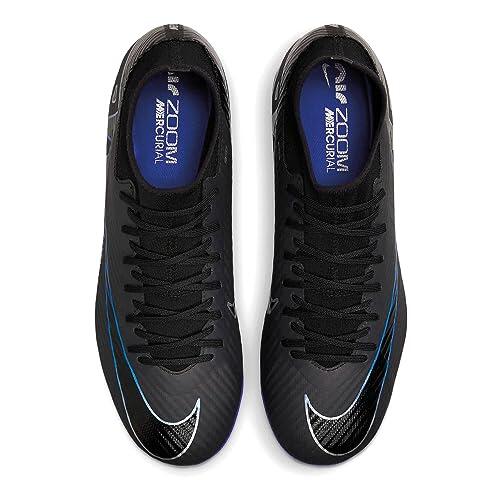 Nike Zoom Superfly 9 Academy - Scarpe da Calcio Uomo, Nero e Blu, Taglia 45 EU 5/6