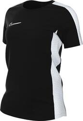 Haut de football à manches courtes pour femme Nike en noir/blanc