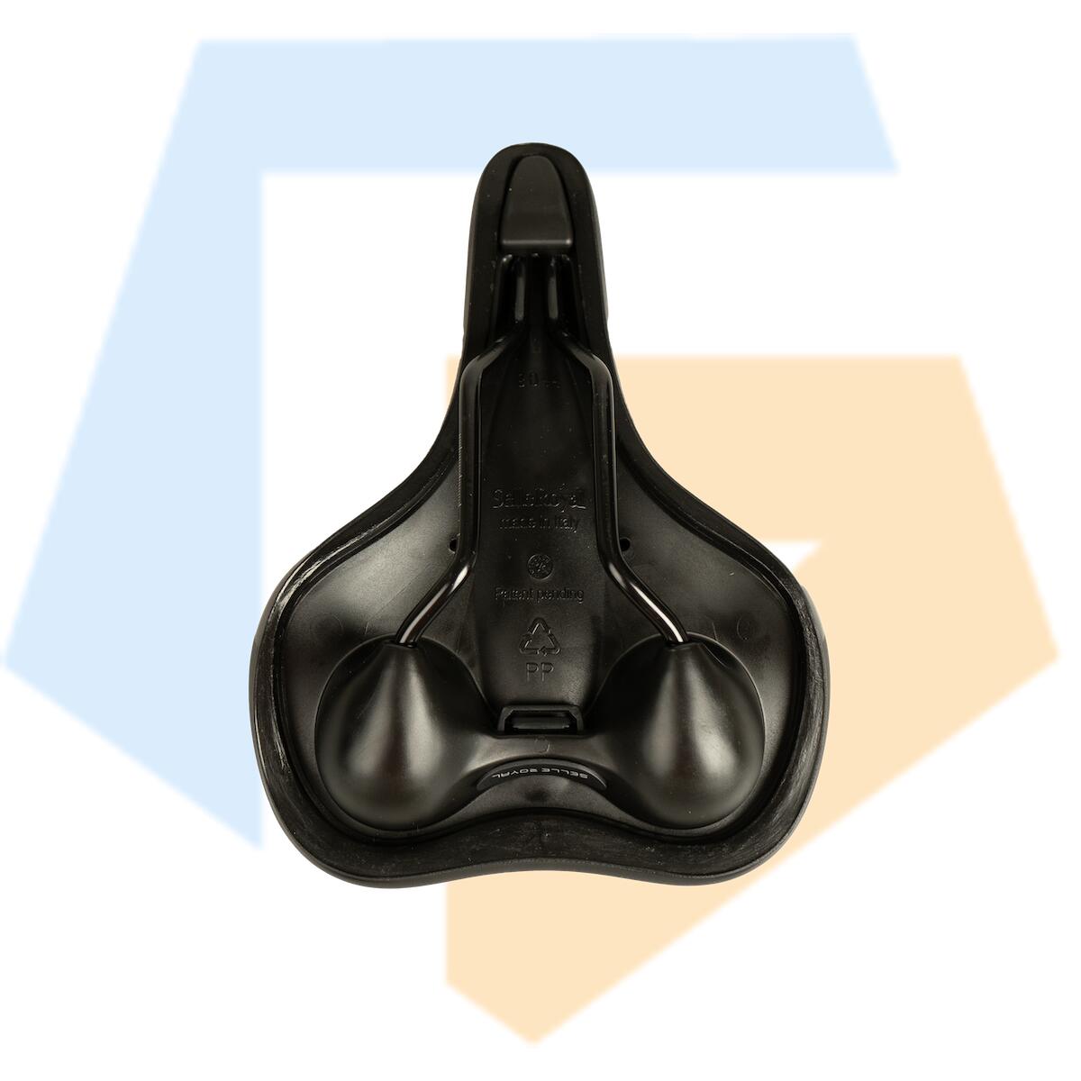 Selle Royal Rio Moderate Unitech Fietszadel - Unisex Zadel - Zwart 4/7