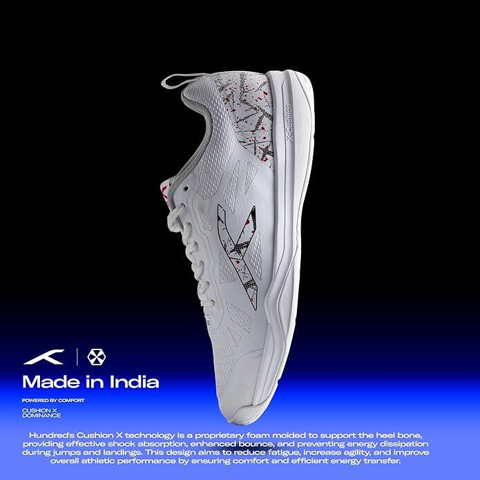 HUNDRED Court Star – Chaussures Indoor légères avec semelle non marquante 4/6