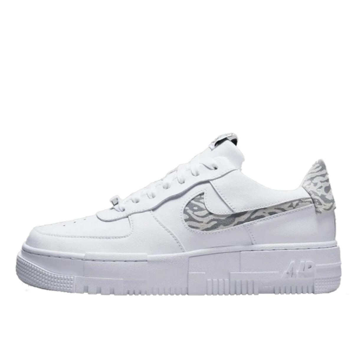 Nike - Chaussures  Air Force 1 Low Pixel Zebra - Baskets - Gris - Decathlon
