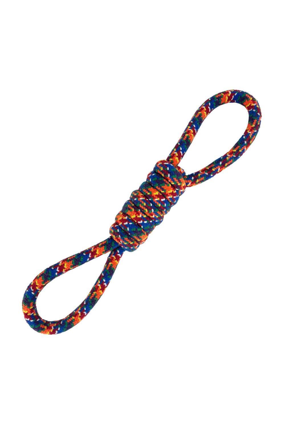 HUGGLEPETS Let's Play Mountain Rope Figure 8 Dog Toy