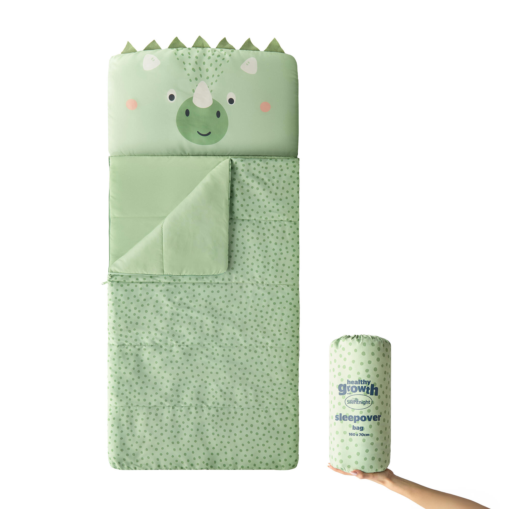 SILENTNIGHT Camping Collection Healthy Growth Kids Sleeping Bag - Dinosaur