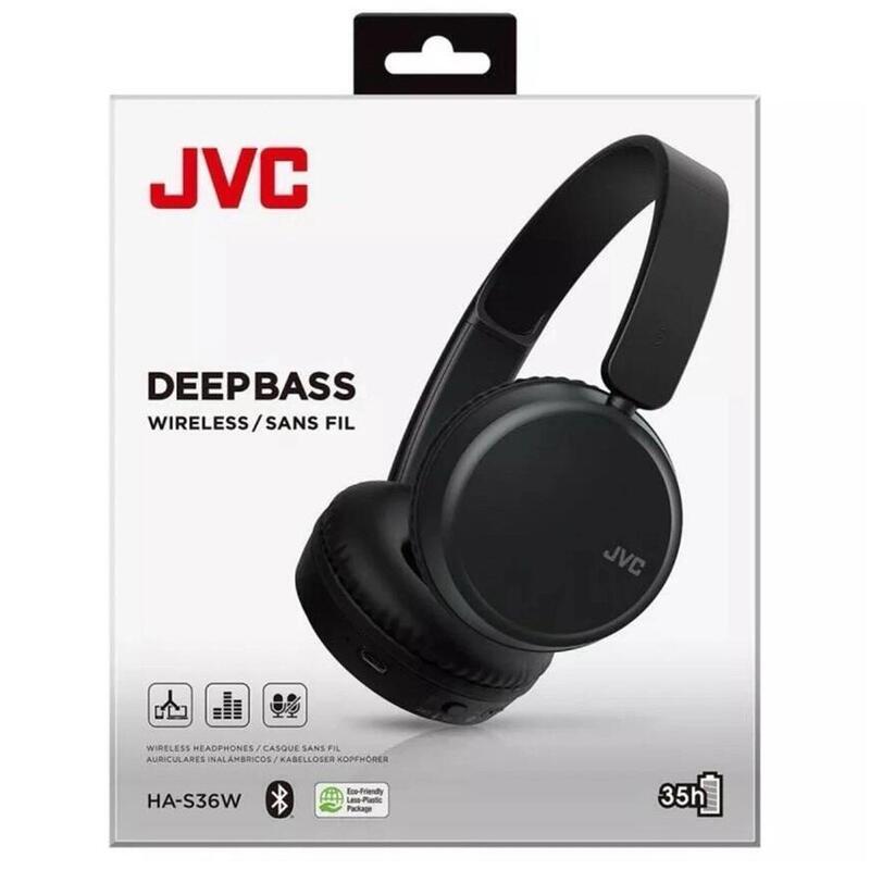 Casti audio On-Ear JVC HA-S36W-B-U, Bluetooth, Negru