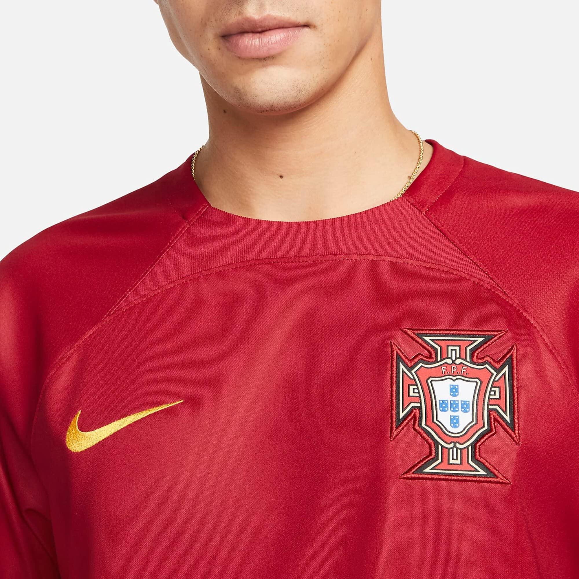 Maillot Nike Dri-FIT Stadium Home - Rouge Poivré/Doré - XL Homme 3/4