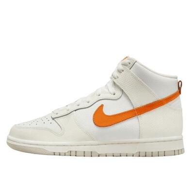 Schoenen dunk high white orange