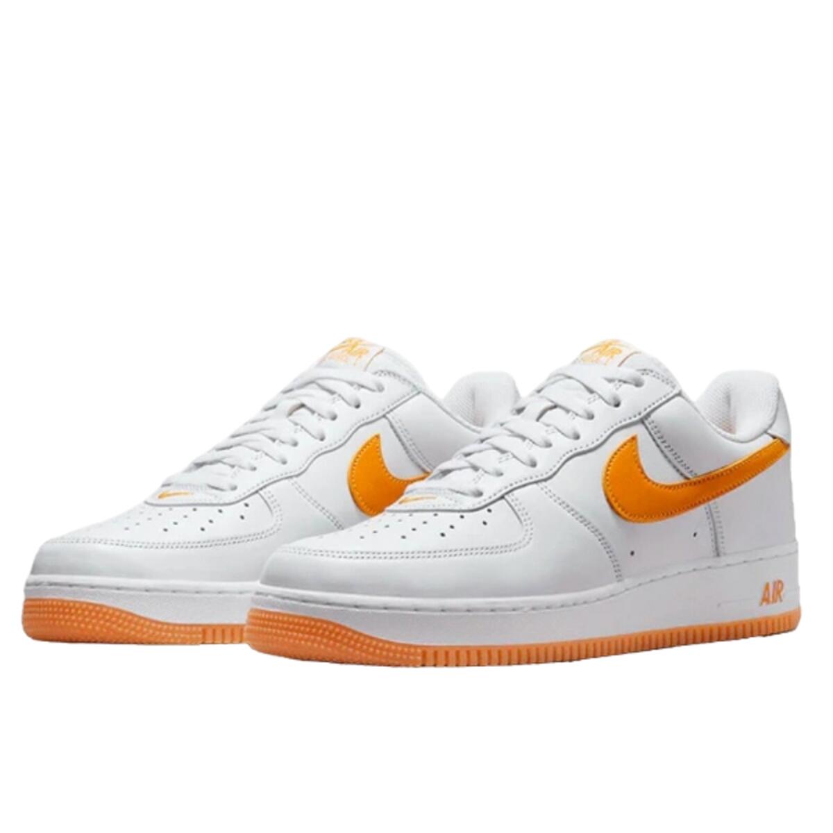 Nike - Chaussures Air Force 1 Low Retro University Gold - Baskets - Blanc - Decathlon