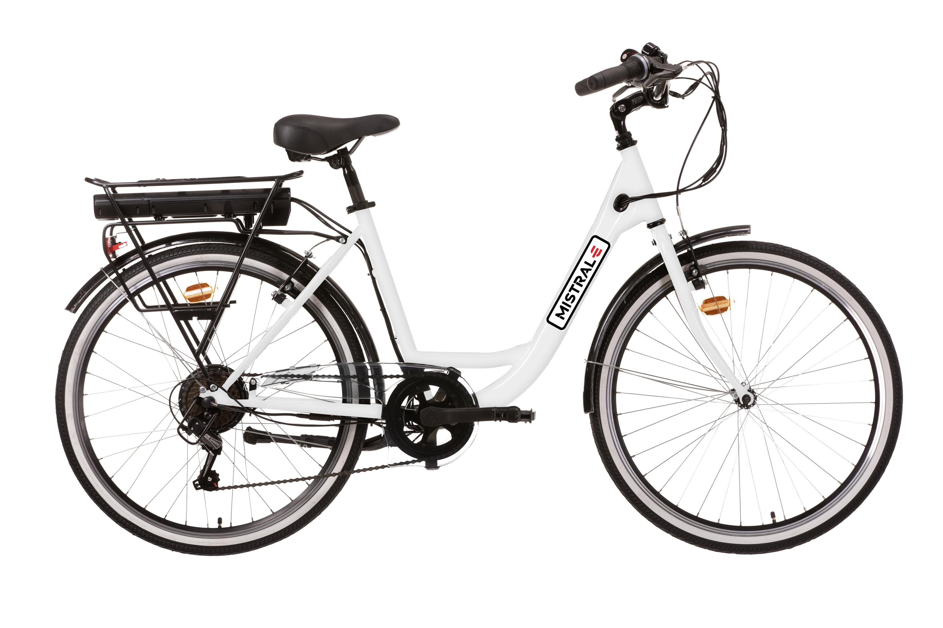 MISTRAL BIKES MISTRAL MIDIVERTO WITTE STADSFIETS MET TRAPONDERSTEUNING