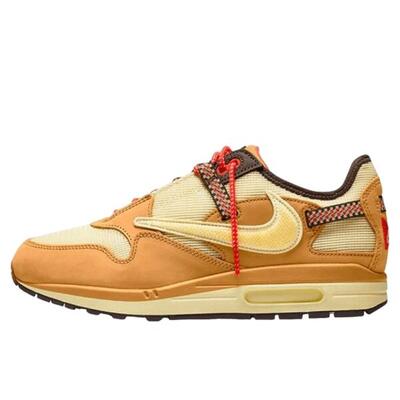 Schuhe Air Max 1 Travis Scott Cactus Jack Wheat Lemon Drop