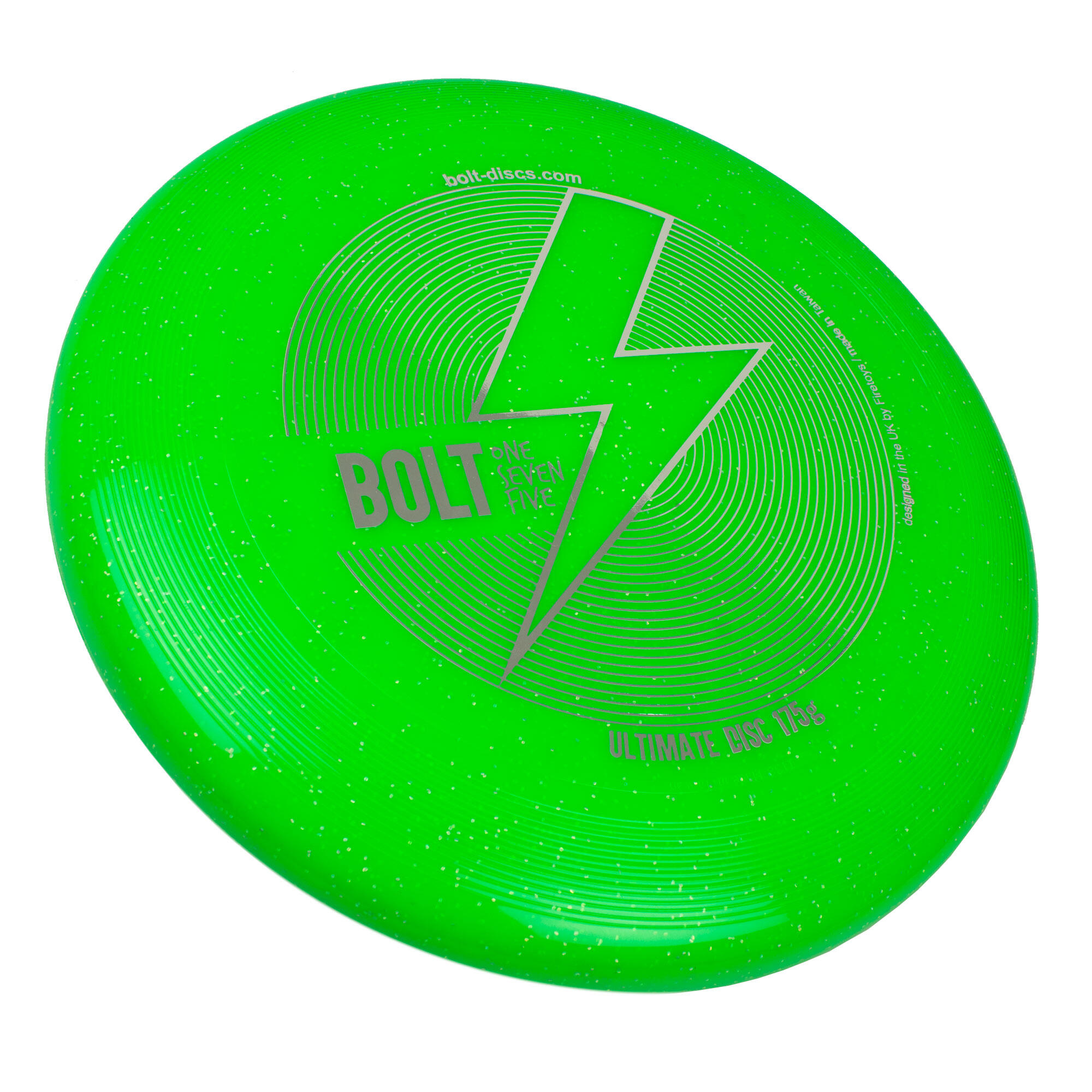 BOLT BOLT OneSevenFive Ultimate Frisbee Disc - UV Reactive & Shimmer Colors