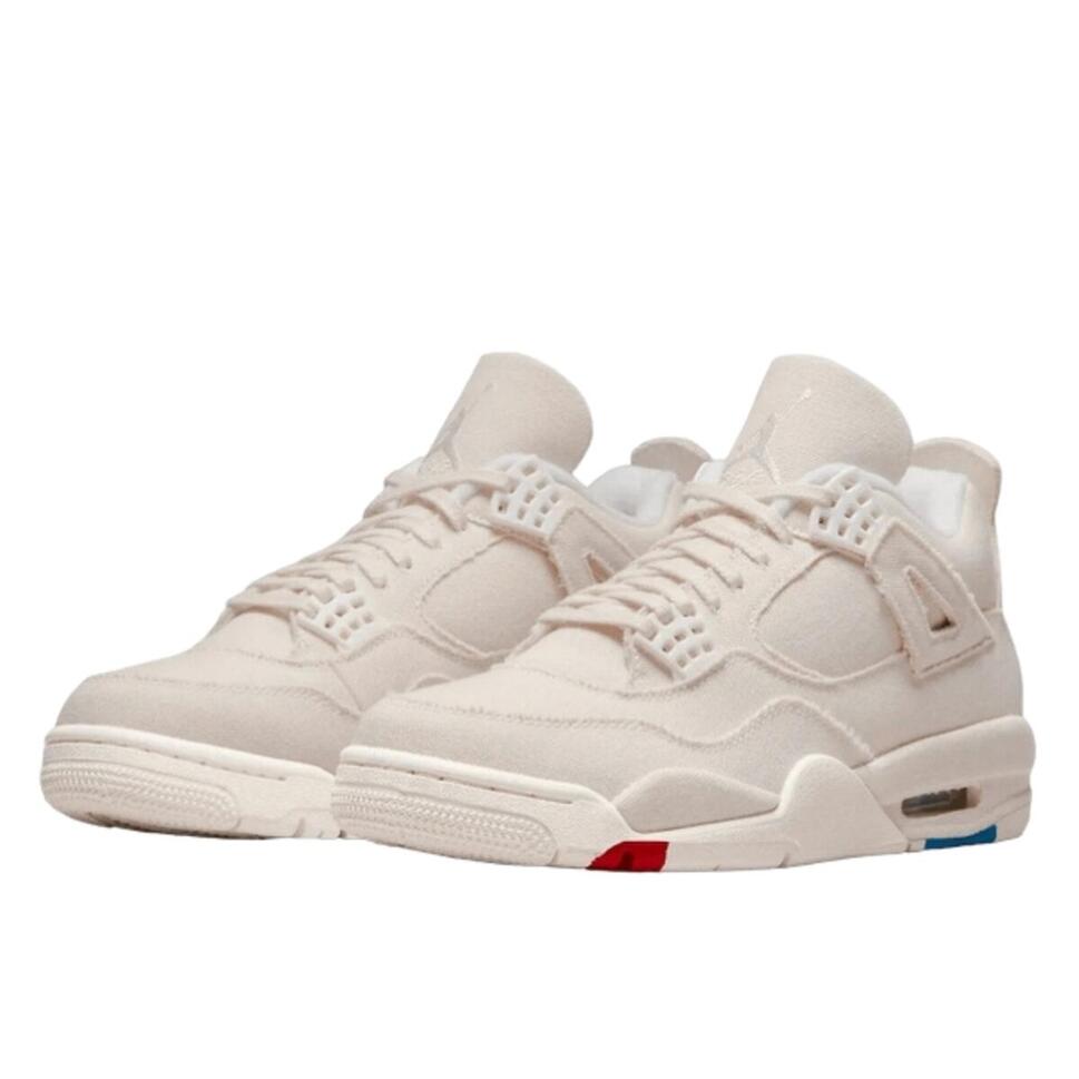 Buty do chodzenia dla dorosłych Air Jordan 4 Sail Canvas