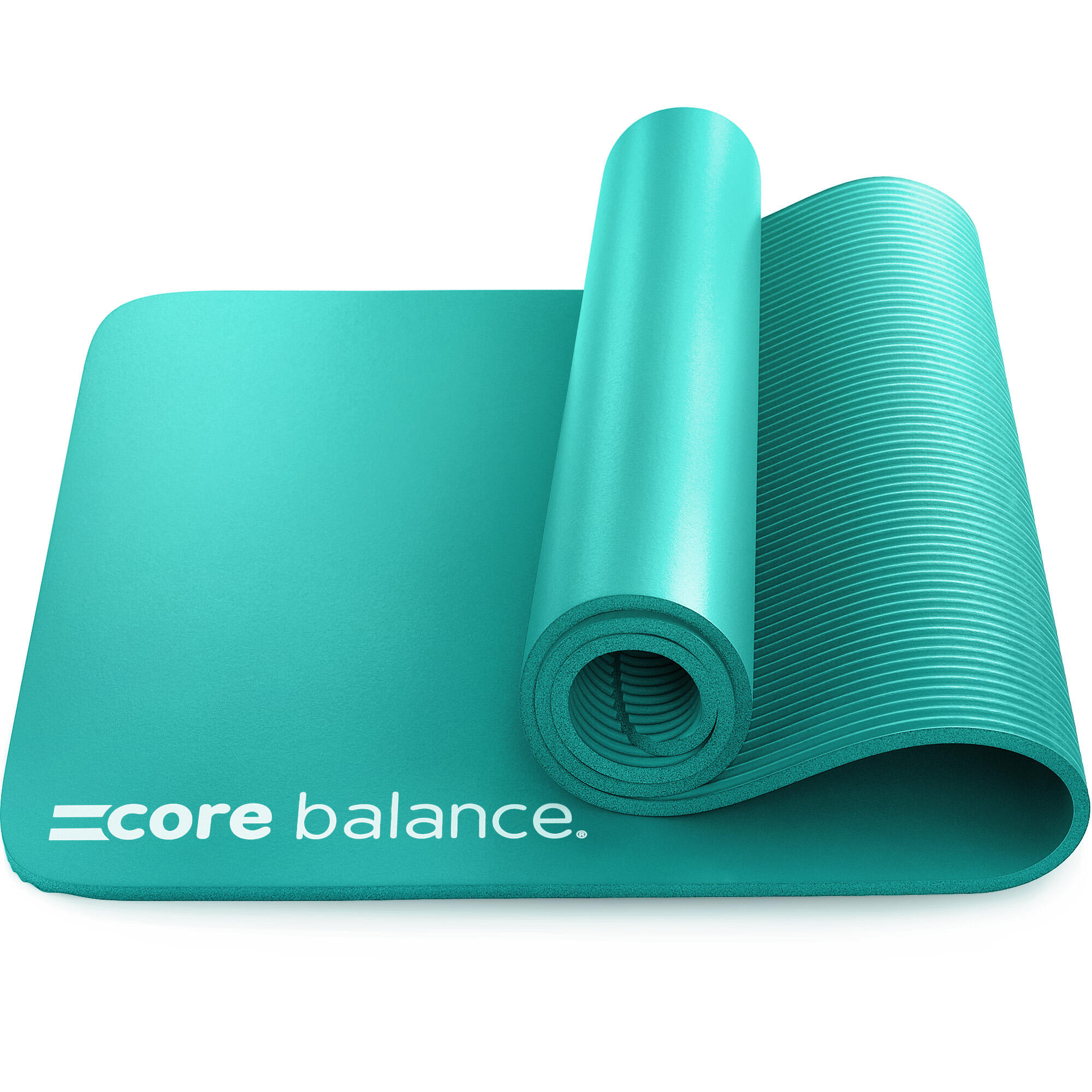 CORE BALANCE Yoga Pilates Mat 10mm Thick Foam Exercise Gym Fitness Carry Strap Core Balance