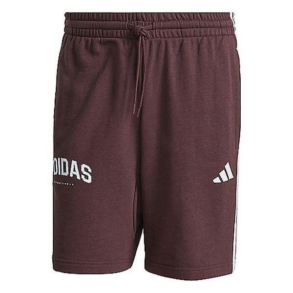 Pantaloncino uomo adidas essentials 3-stripes- bordeaux 4/4