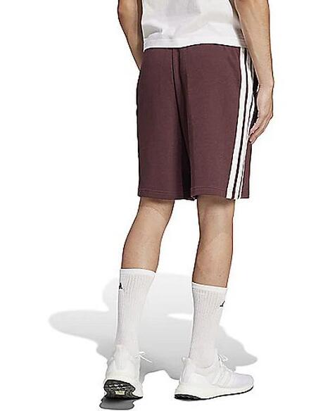 Pantaloncino uomo adidas essentials 3-stripes- bordeaux 2/4