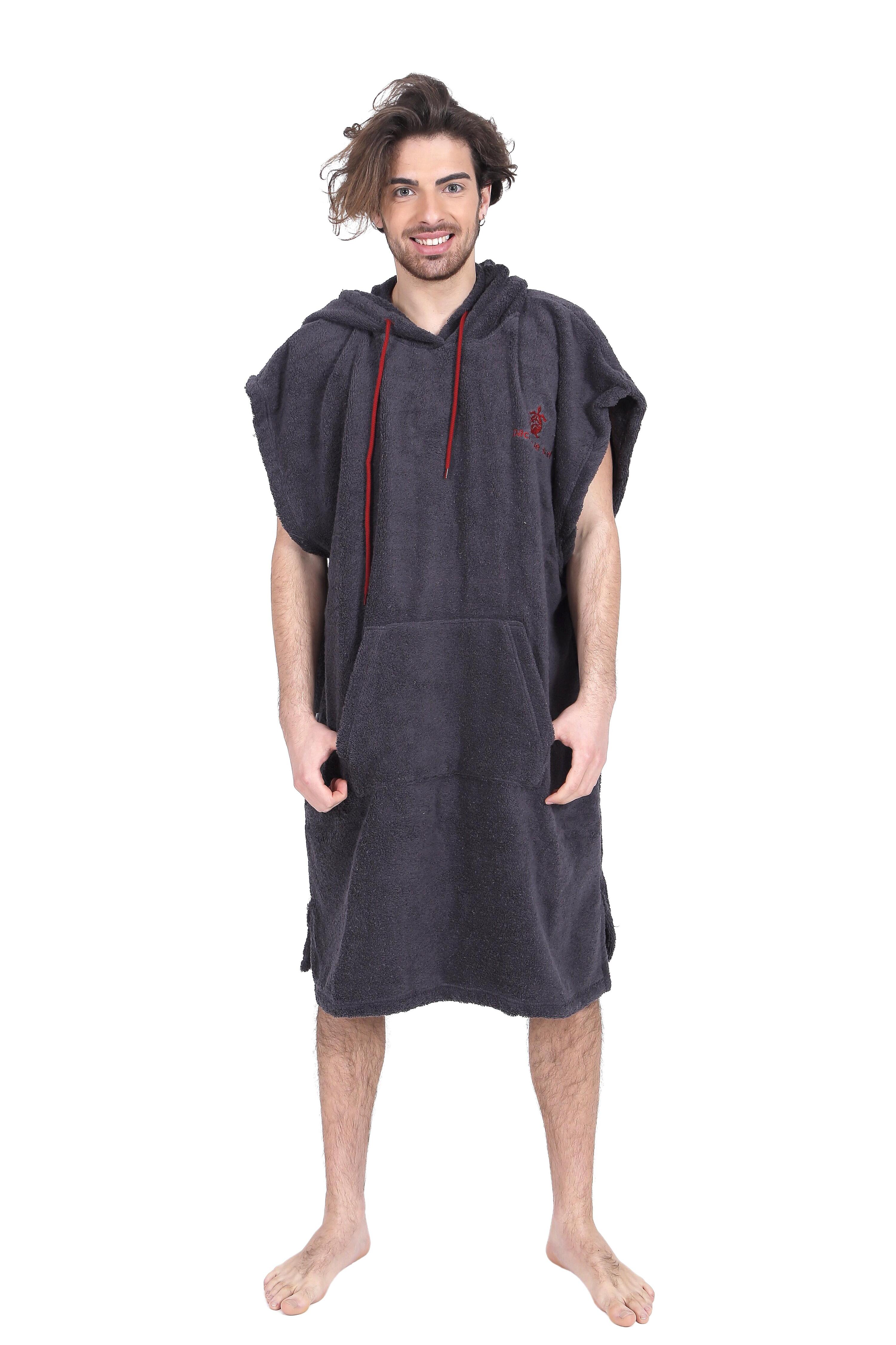 PACIFIQUE SUD Surf Poncho | Pacifique Sud |  Grigio scuro | Senza maniche | Taglia grande