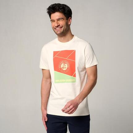 T-shirt Court homme Roland-Garros - Blanc