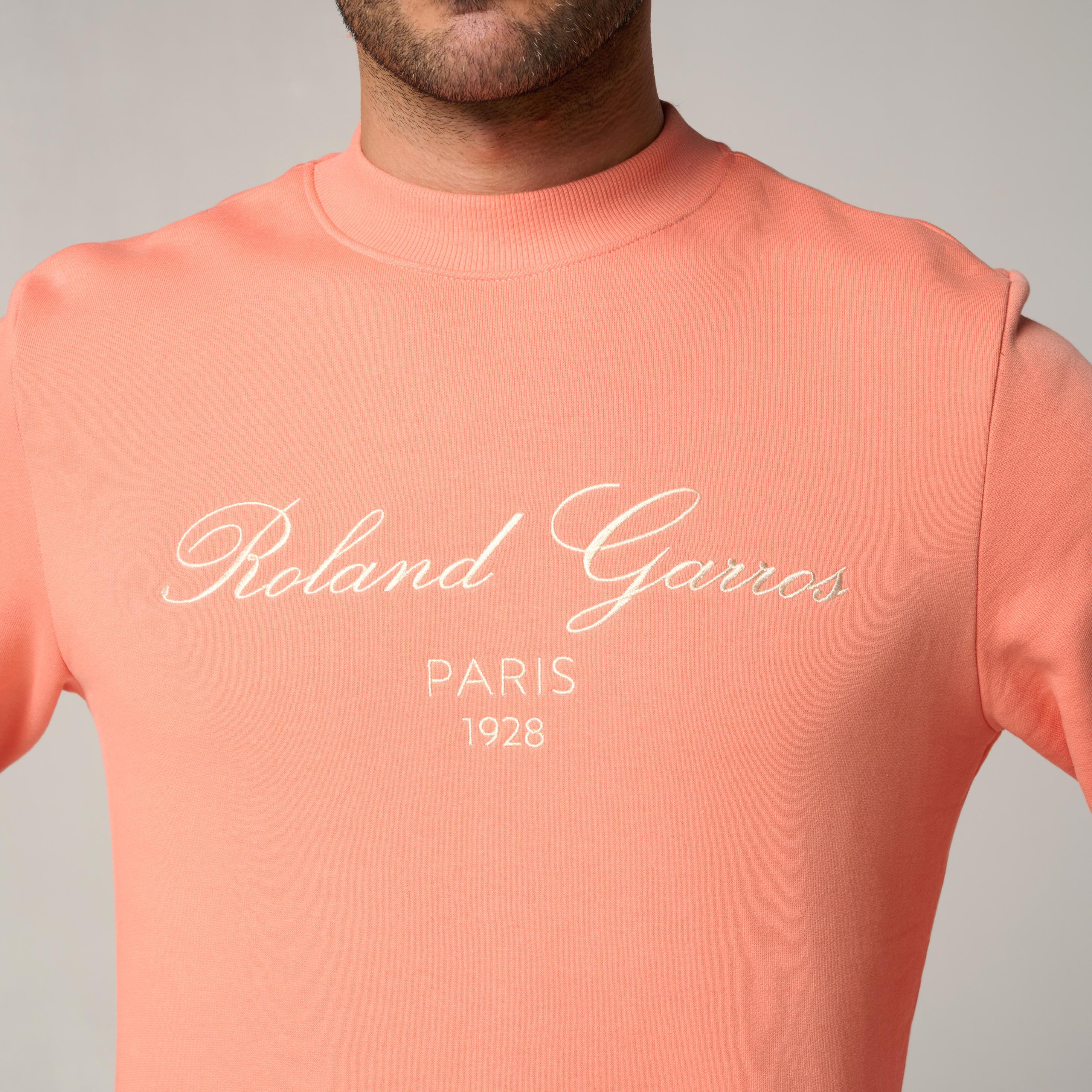 Sweat Sporty Chic homme Roland-Garros - Corail 2/5