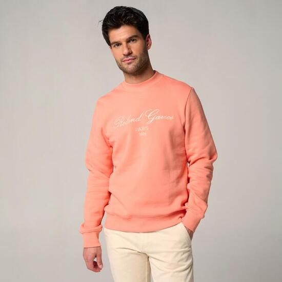 Sweat Sporty Chic homme Roland-Garros - Corail
