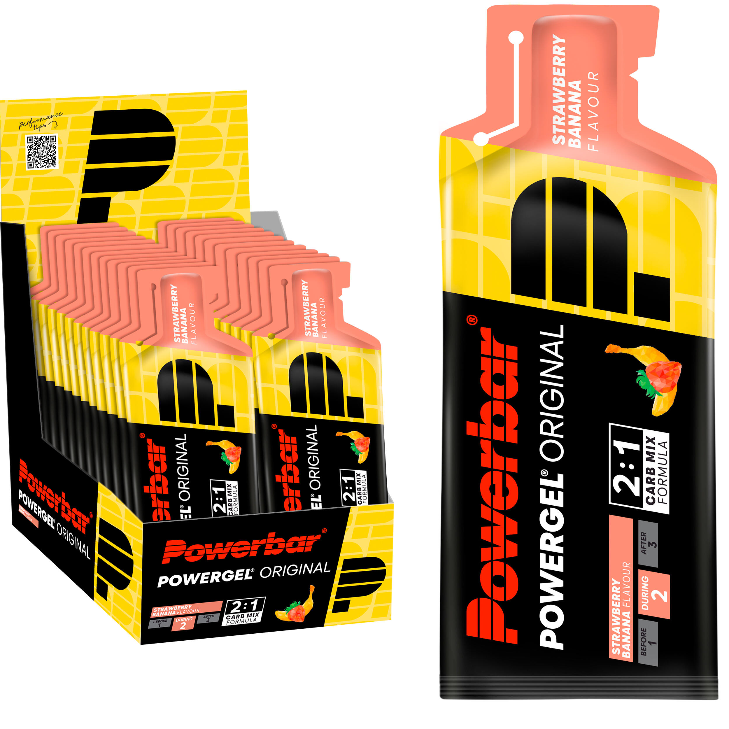 POWERBAR Gel PowerBar PowerGel Original 24x41gr Strawberry-Banana