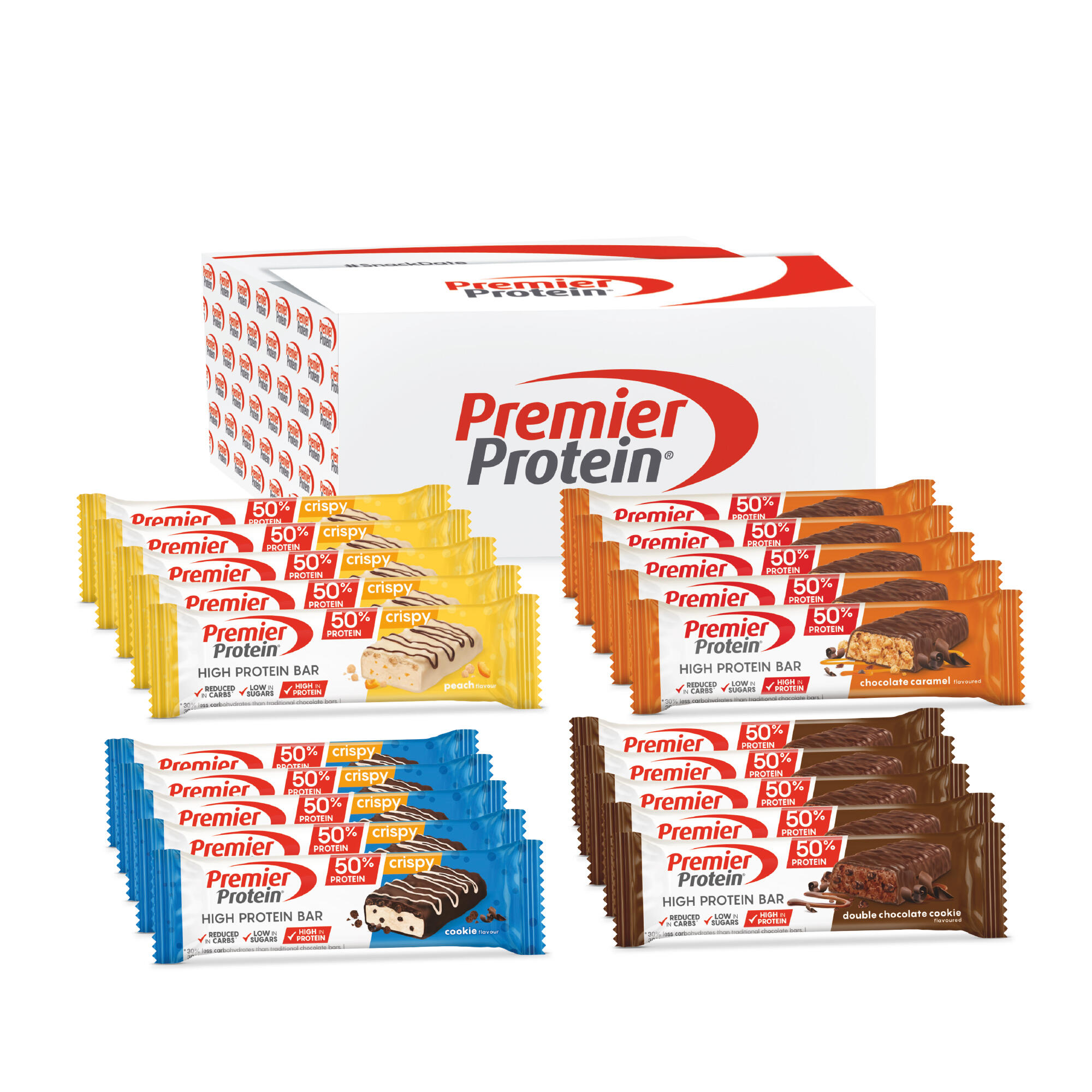 PREMIER PROTEIN Premier Protein - High Protein Bar 50% - Multiflavorbox 4x(5x40g)