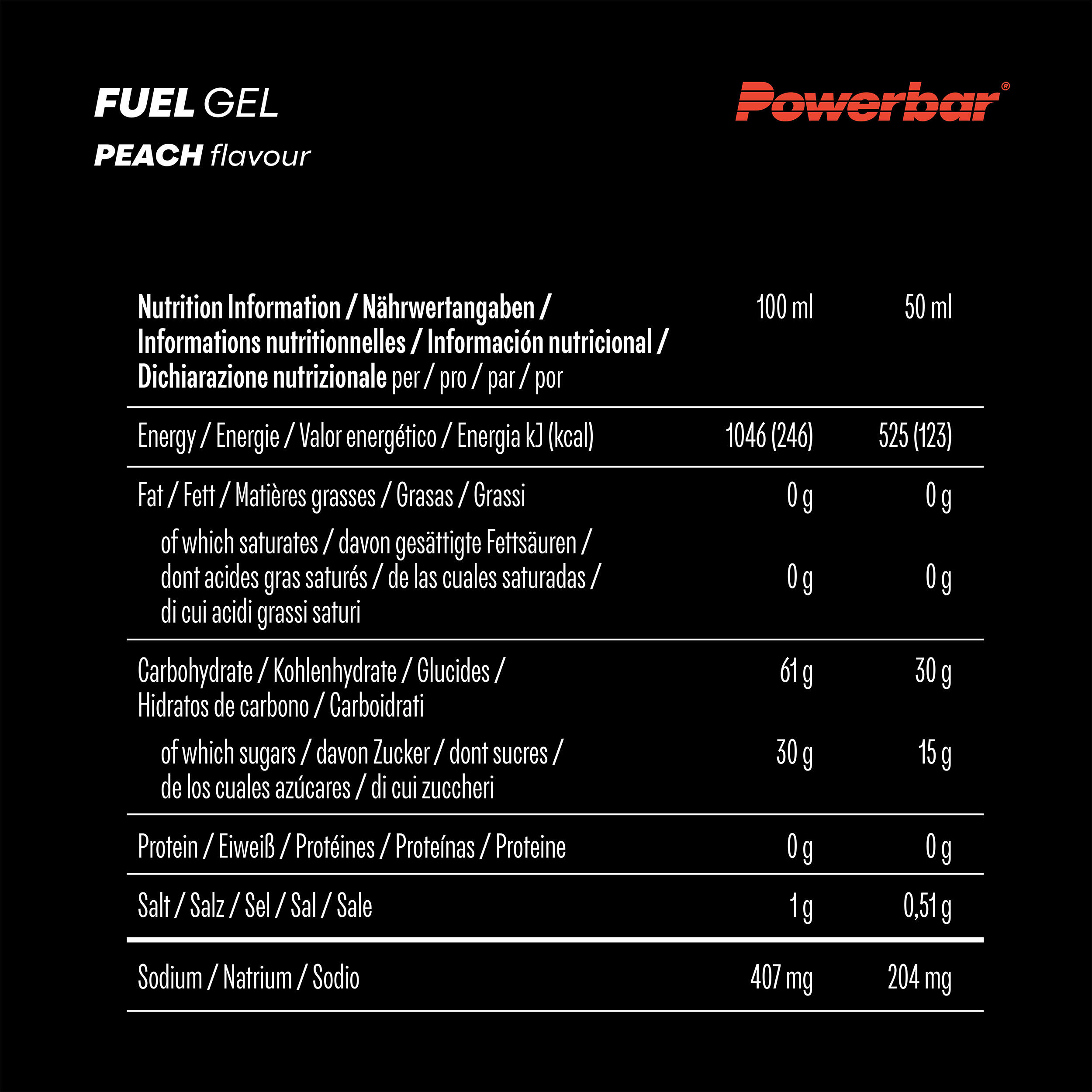 Fuelgel 30 (12 x 50 mL) Peach 6/6