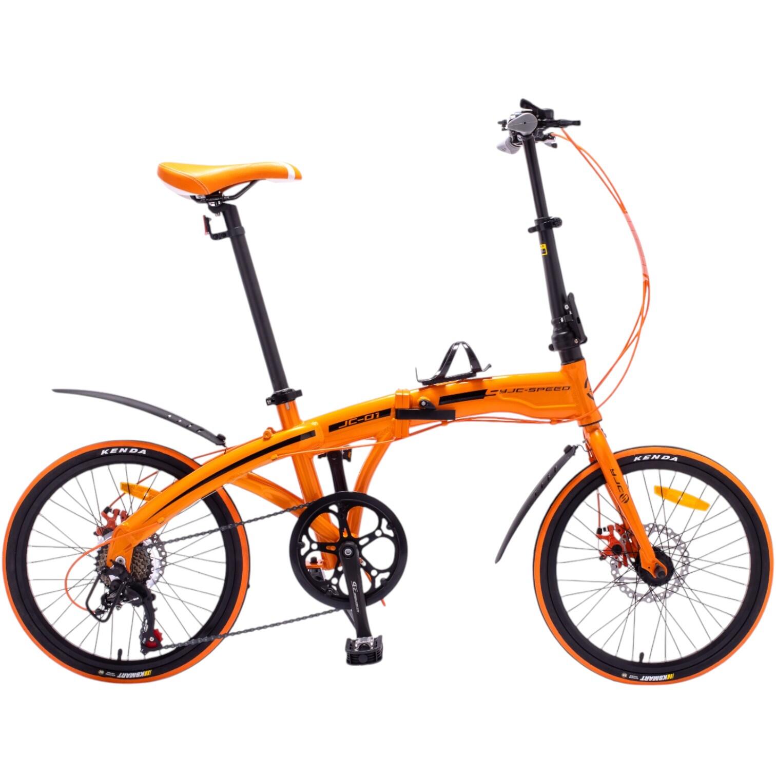 20 | HA-01 Bicycle Foldable オレンジ HA-01 20インチ折りたたみ自転車 HACHIKO Inch Orange | Shimano Speed 7 自転車本体