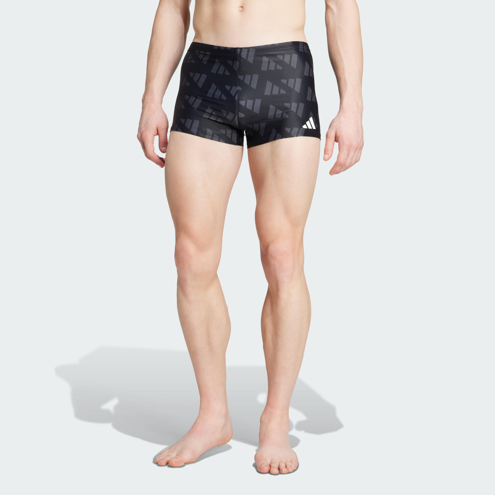 Adidas - Boxer De Natation Graphique Logo 5 Cm - Boxer De Bain - Gris|noir - 42 M/l - Decathlon