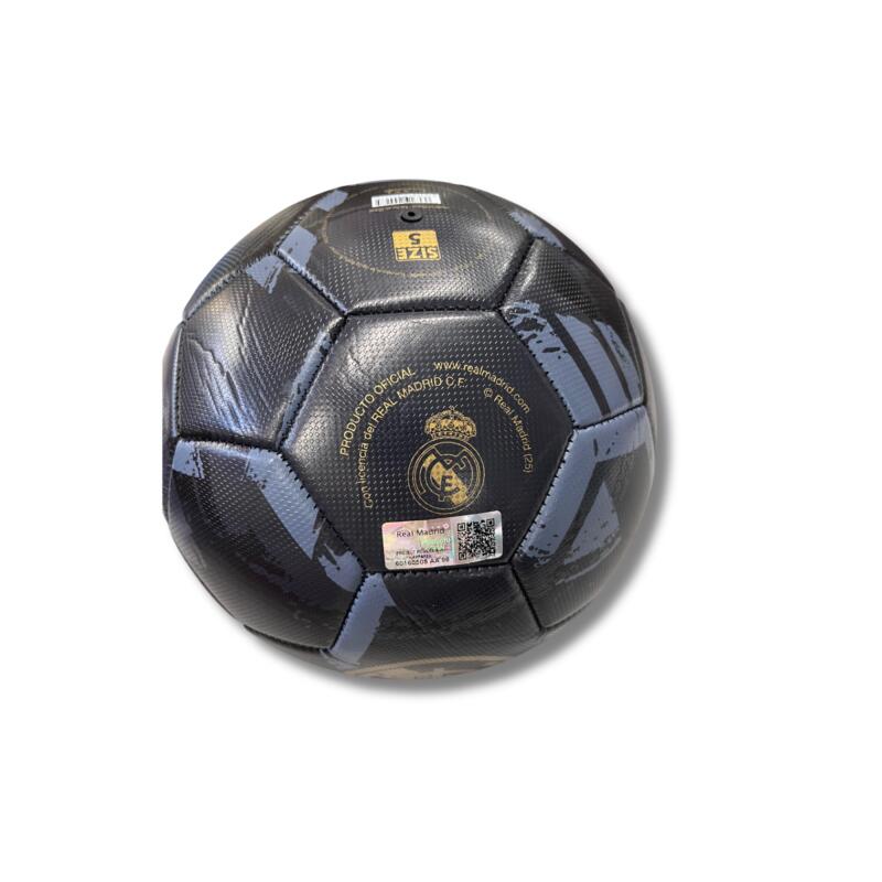 Balón Fútbol Real Madrid CF A0456469 Negro Talla 5 Duradero 4/5