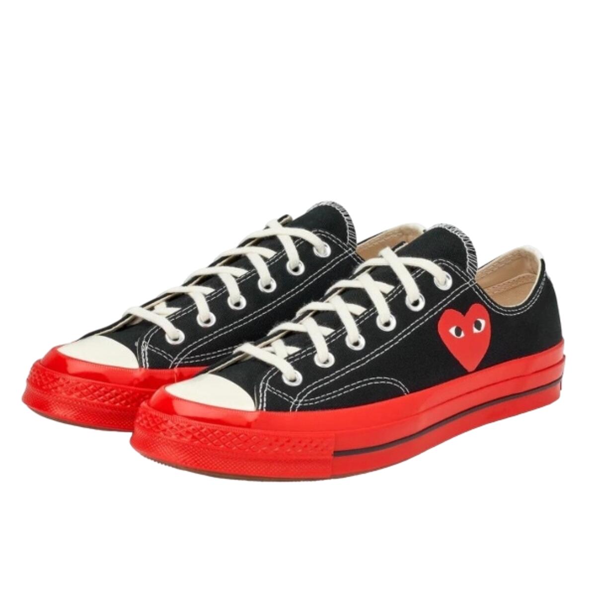 Chaussures Converse  Chuck 70 Low Top Black Red 3/3