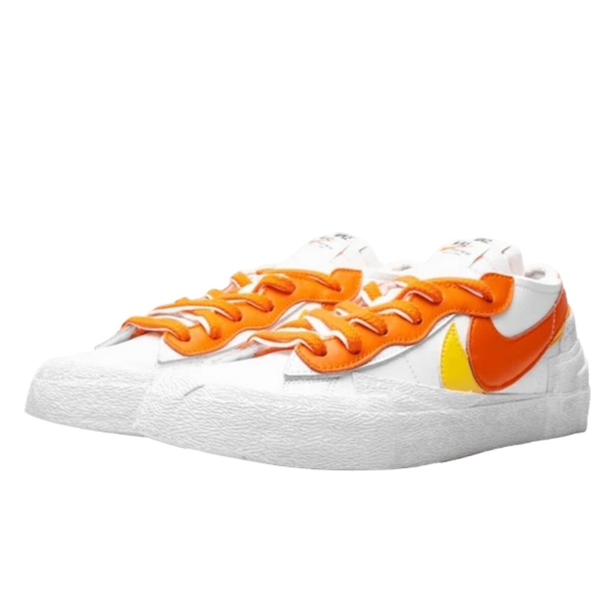 Chaussures  Blazer Low Sacai White Magma Orange 2/2