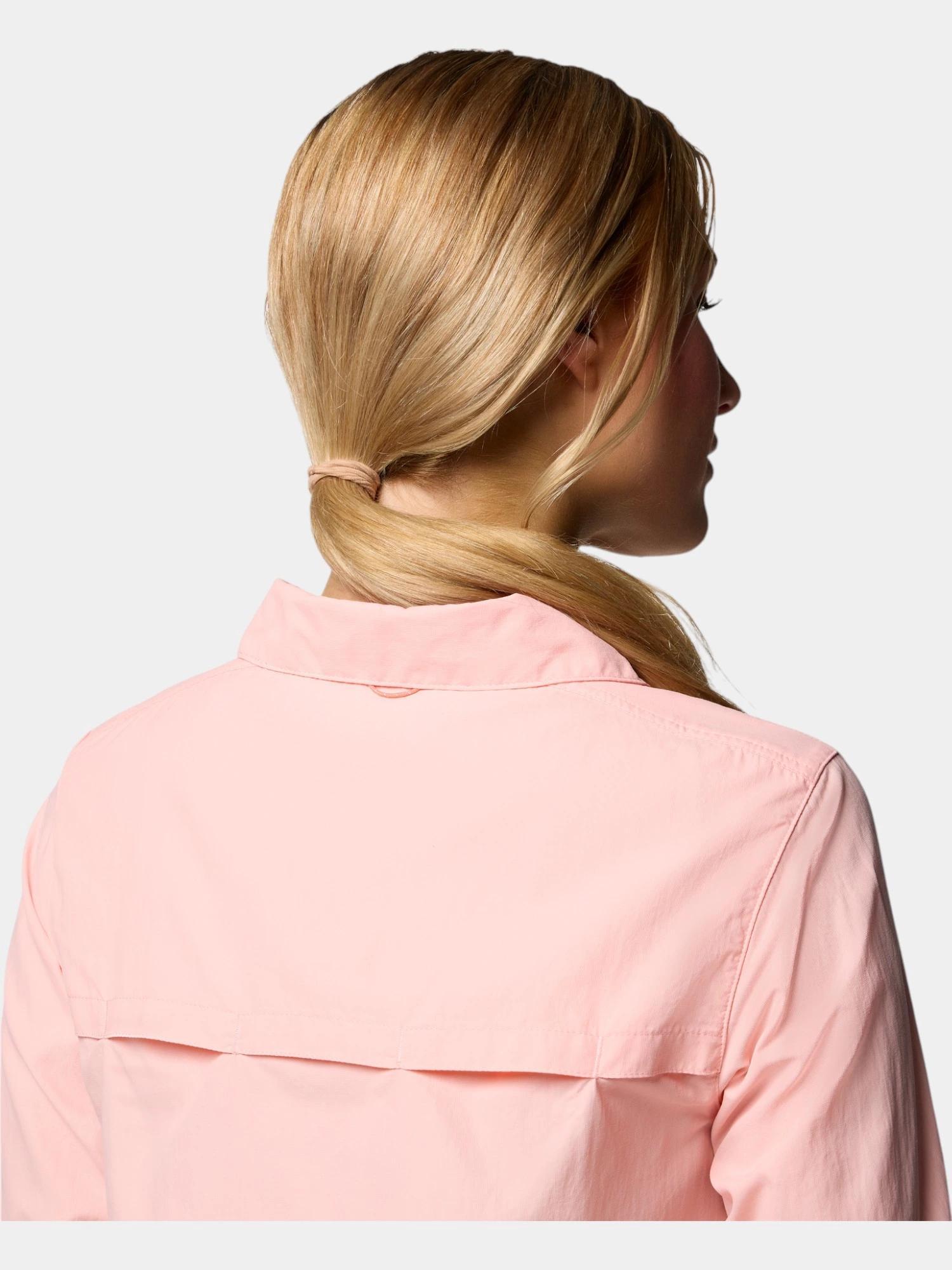 Chemise Columbia Omni-Shade Femme - Rose, Taille XL, Manches Longues, Polyester