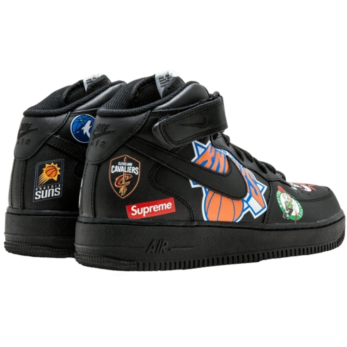 Chaussures Air Force 1 NBA  Black 3/6