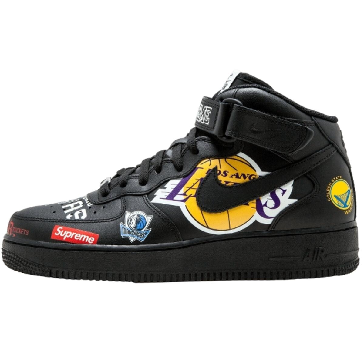 SUPREME Shoes Air Force 1 NBA  Black