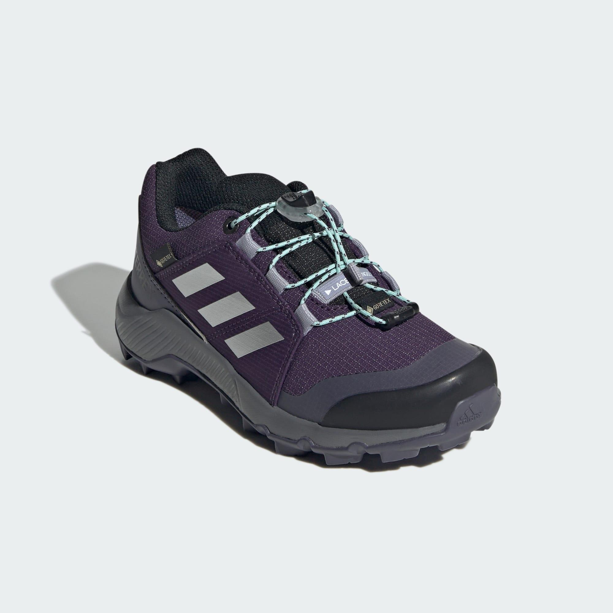 adidas Terrex Gore-Tex Aurora Plum Silver Metallic Semi Flash Aqua (GS) — foto 4