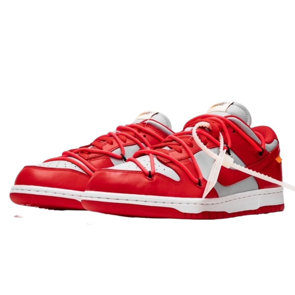 Chaussures Nike Off-White Dunk Low University Red 2/4