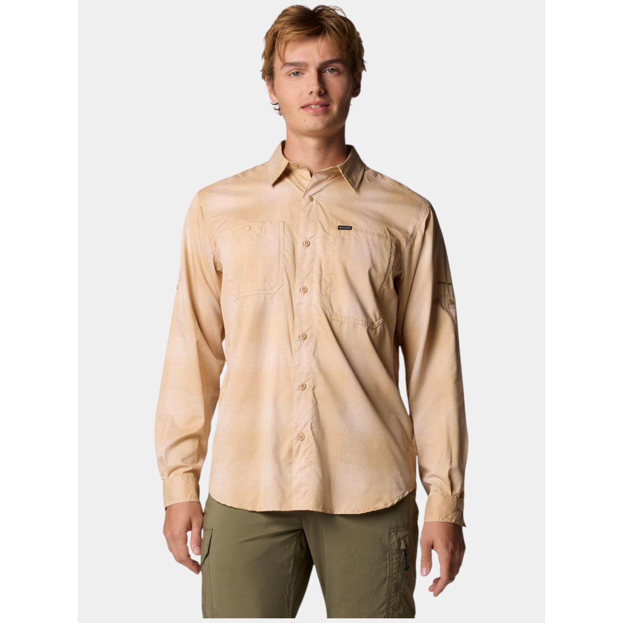 Columbia - Chemise De Randonnée Homme Silver Ridge Utility Lite Plaid - Chemise Manches Longues - Beige - 42 M/l - Decathlon