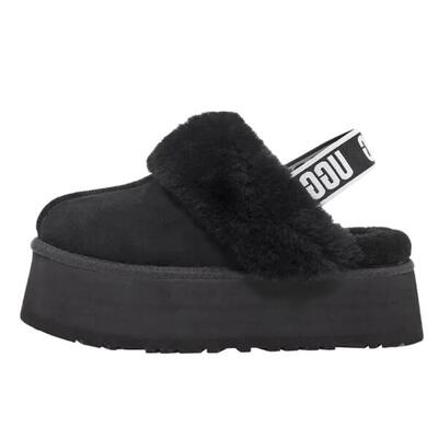 Schoenen funkette slipper black