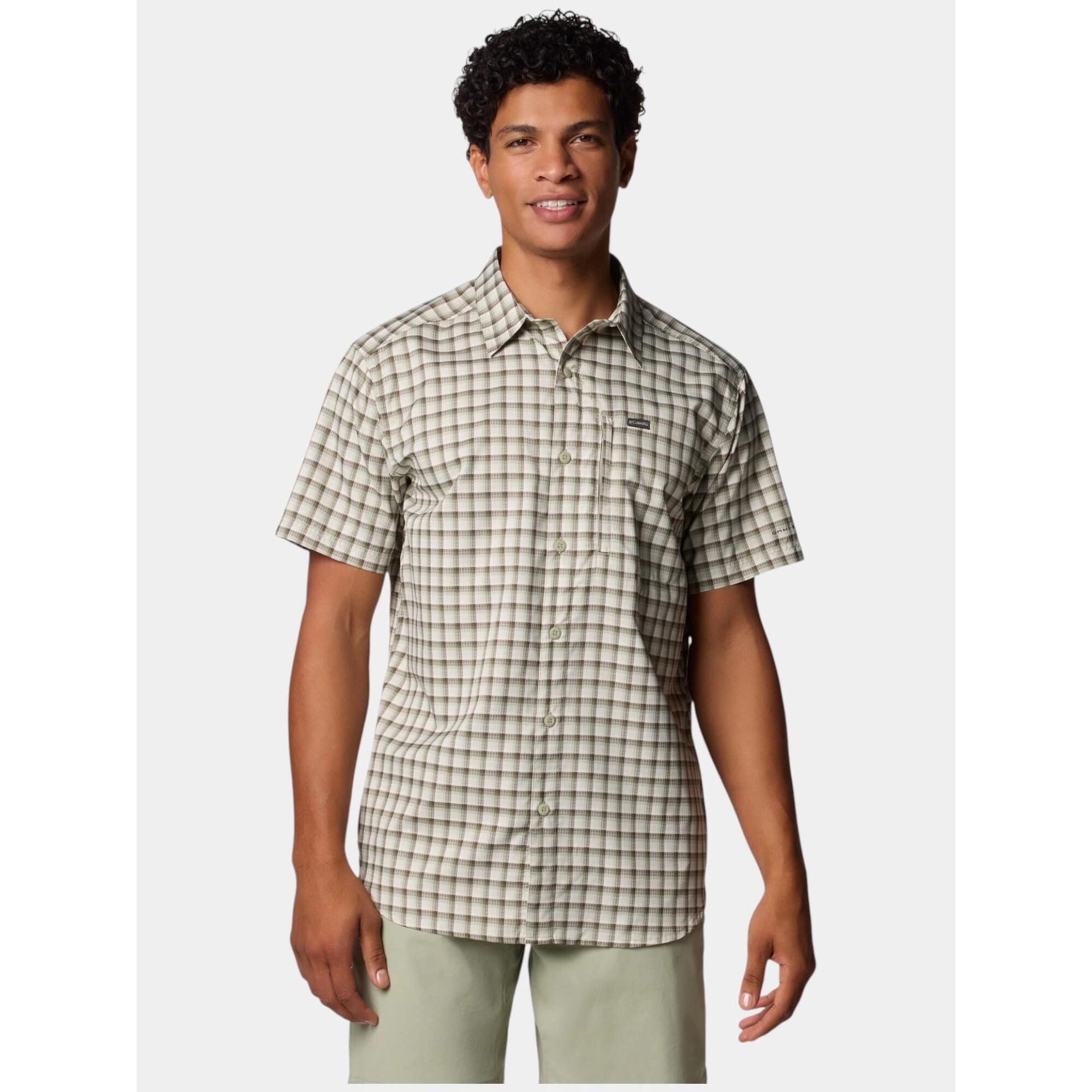 Columbia - Chemise De Randonnée Homme Silver Ridge Utility Lite Novelty - Chemise Manches Courtes - Vert - S - Decathlon