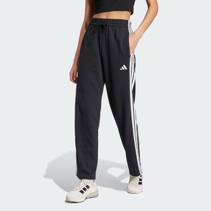Essentials 3-Streifen Open Hem French Terry Hose