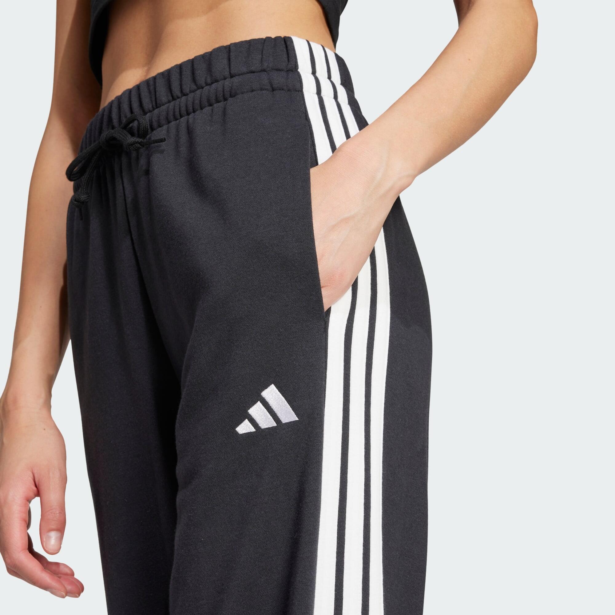 Essentials 3-Stripes Open Hem French Terry Broek 4/5