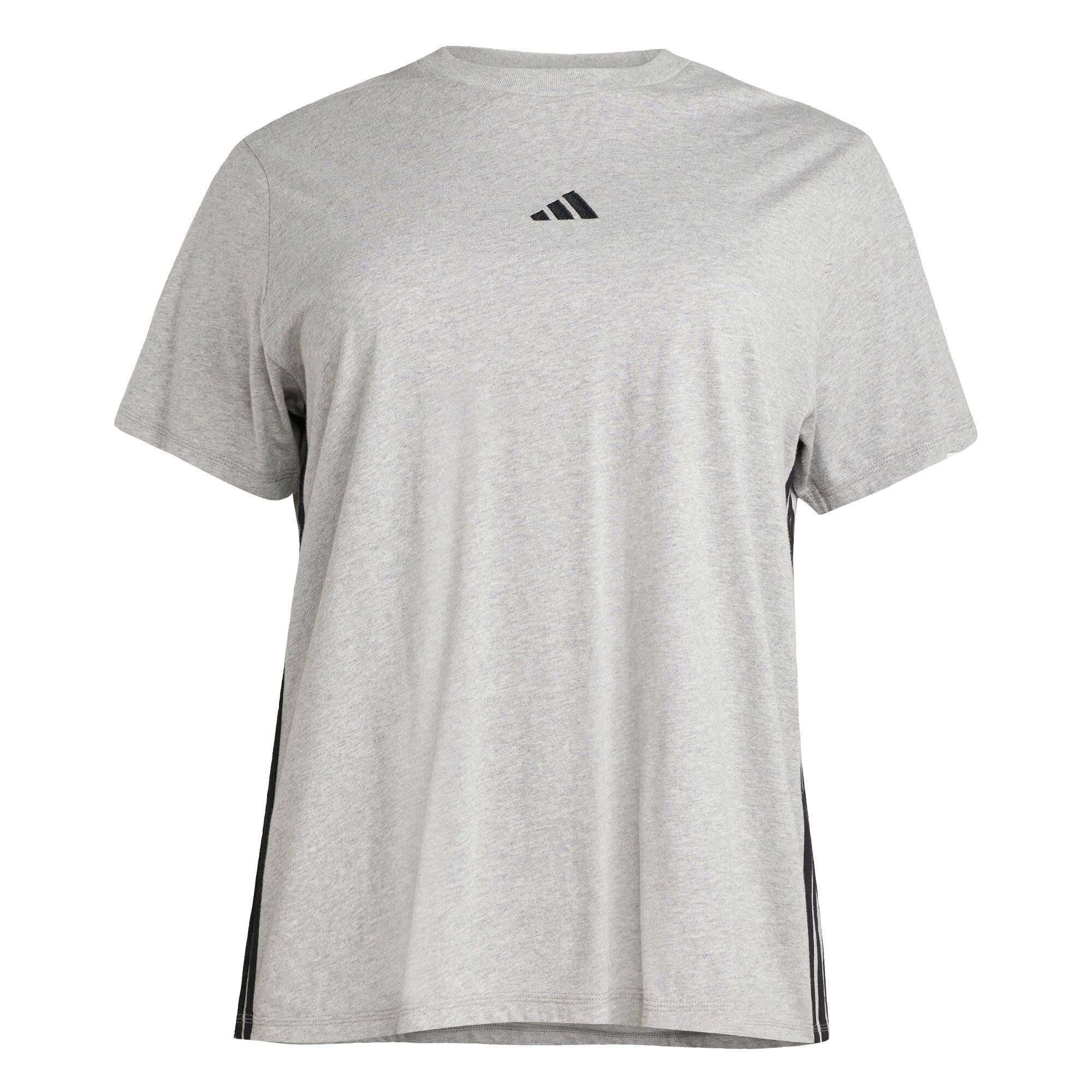 Essentials 3-Stripes Cotton Tee (Plus Size) 2/5