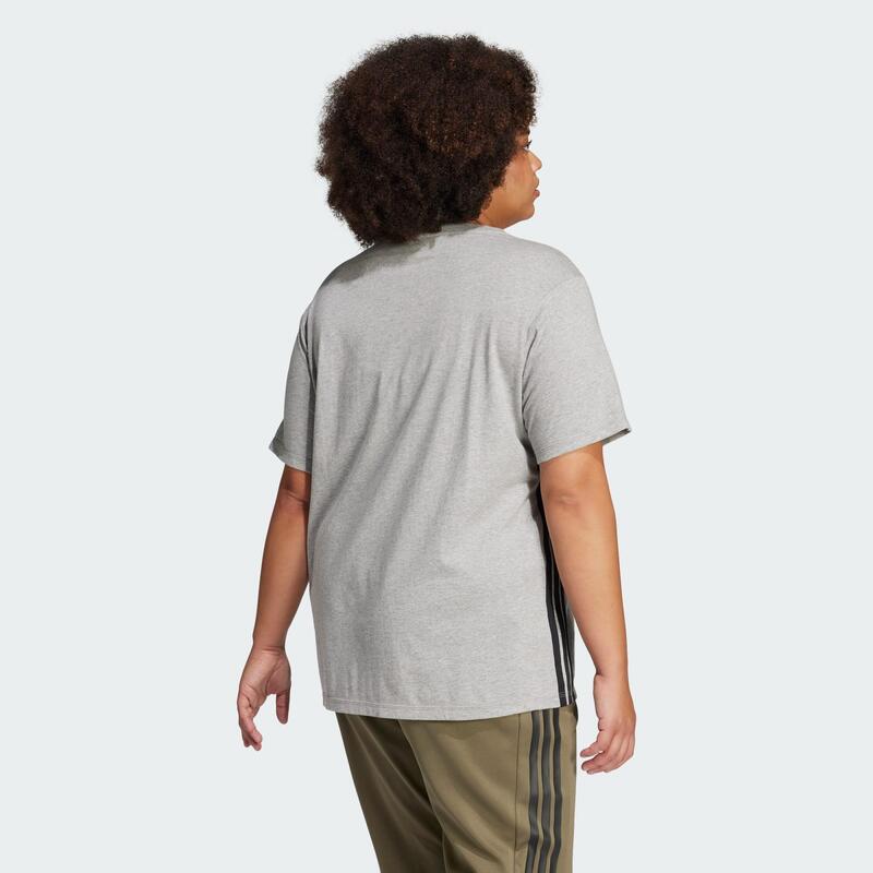 Tričko Essentials 3-Stripes Cotton (plus size)